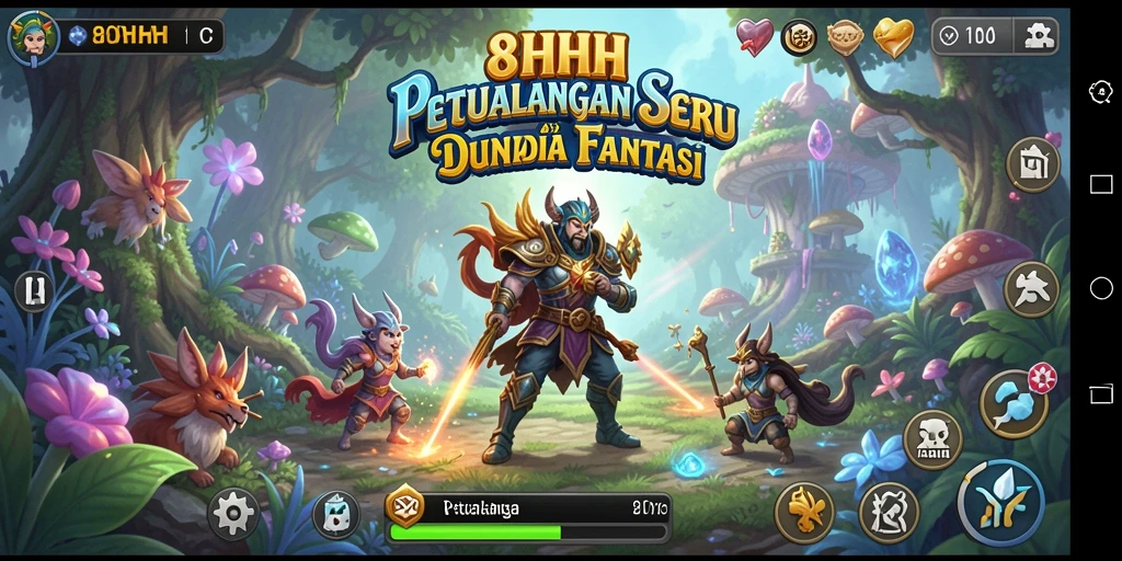 Antarmuka permainan <strong>8HHH</strong> yang menarik dan kaya fitur.