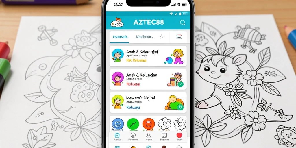Antarmuka aplikasi AZTEC88 yang ramah dan intuitif.