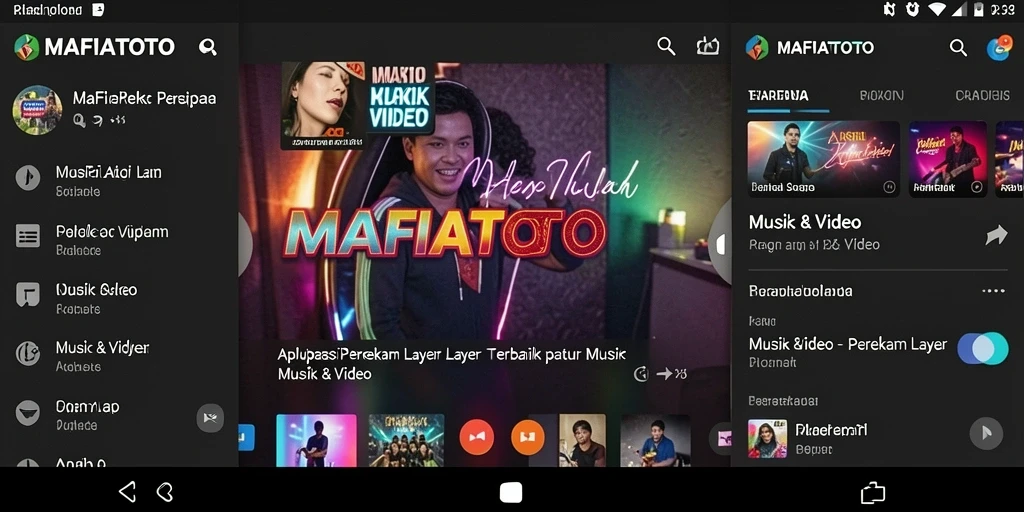 Tampilan antarmuka MAFIATOTO saat merekam layar dengan fitur unggulan.