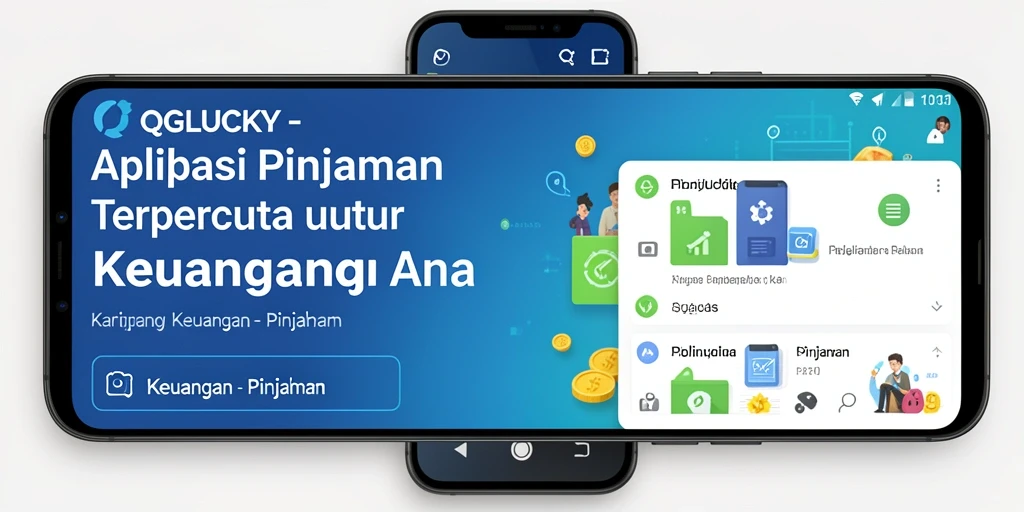 Tampilan antarmuka utama QGLUCKY untuk pengajuan pinjaman yang mudah.