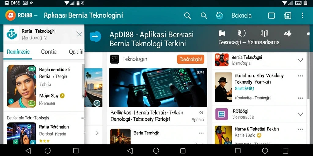 Antarmuka RDI88 yang informatif dan user-friendly.