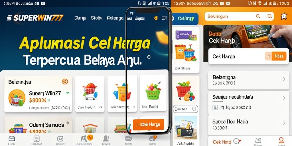Antarmuka aplikasi SUPERWIN777 untuk cek harga yang mudah dan cepat.